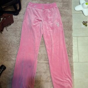 PLAYBOY Pink Velour Lounge Pants